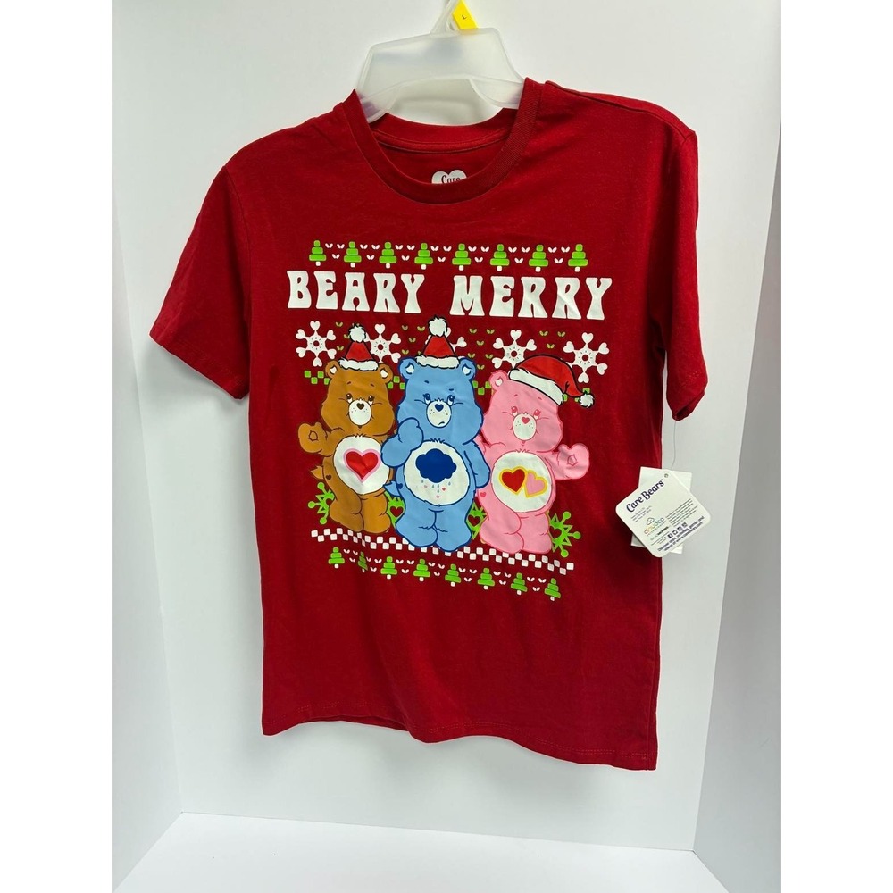 Care‎ Bears Beary Merry Christmas T-Shirt Juniors XXS Graphic Tee NWT Holiday